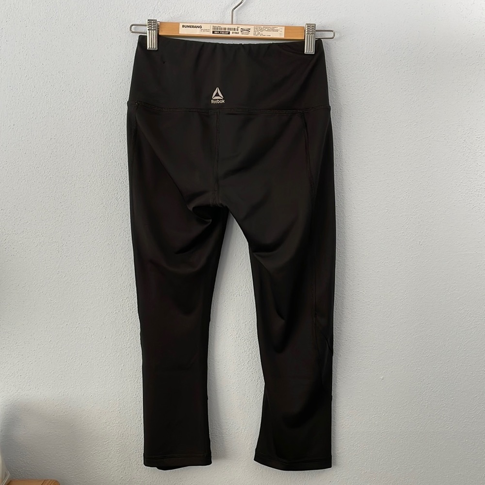 Reebok High Waist Crop Leggings Small Size Black Color